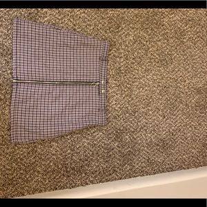Lavender plaid skirt